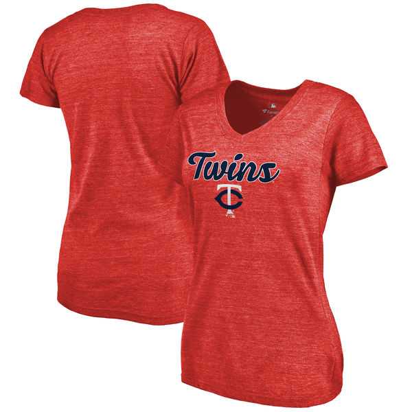 Women's Minnesota Twins Freehand V Neck Slim Fit Tri Blend T-Shirt Red FengYun,We sell and wholesale Women's Minnesota Twins Freehand V Neck Slim Fit Tri Blend T-Shirt Red FengYun on line form chian!